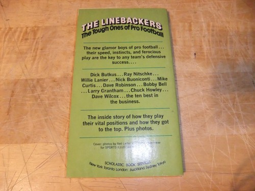 VTG 1973 THE LINEBACKERS NFL FOOTBALL PB BOOK ZIMMERMAN GD+ COND BUTKUS HOWLEY - Imagen 4 de 8