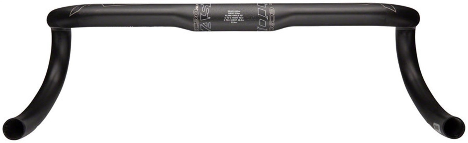 Easton EC90 ALX Drop Handlebar - Carbon, 31.8mm, 42cm, Di2 Internal Routing, Bla