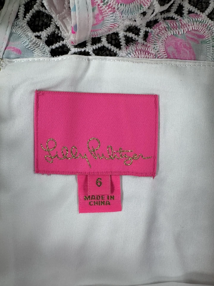 Mameluco Lilly Pulitzer para mujer 6 Vivia Mameluco Multi Paraíso Flor Encaje Foto 3 de 4