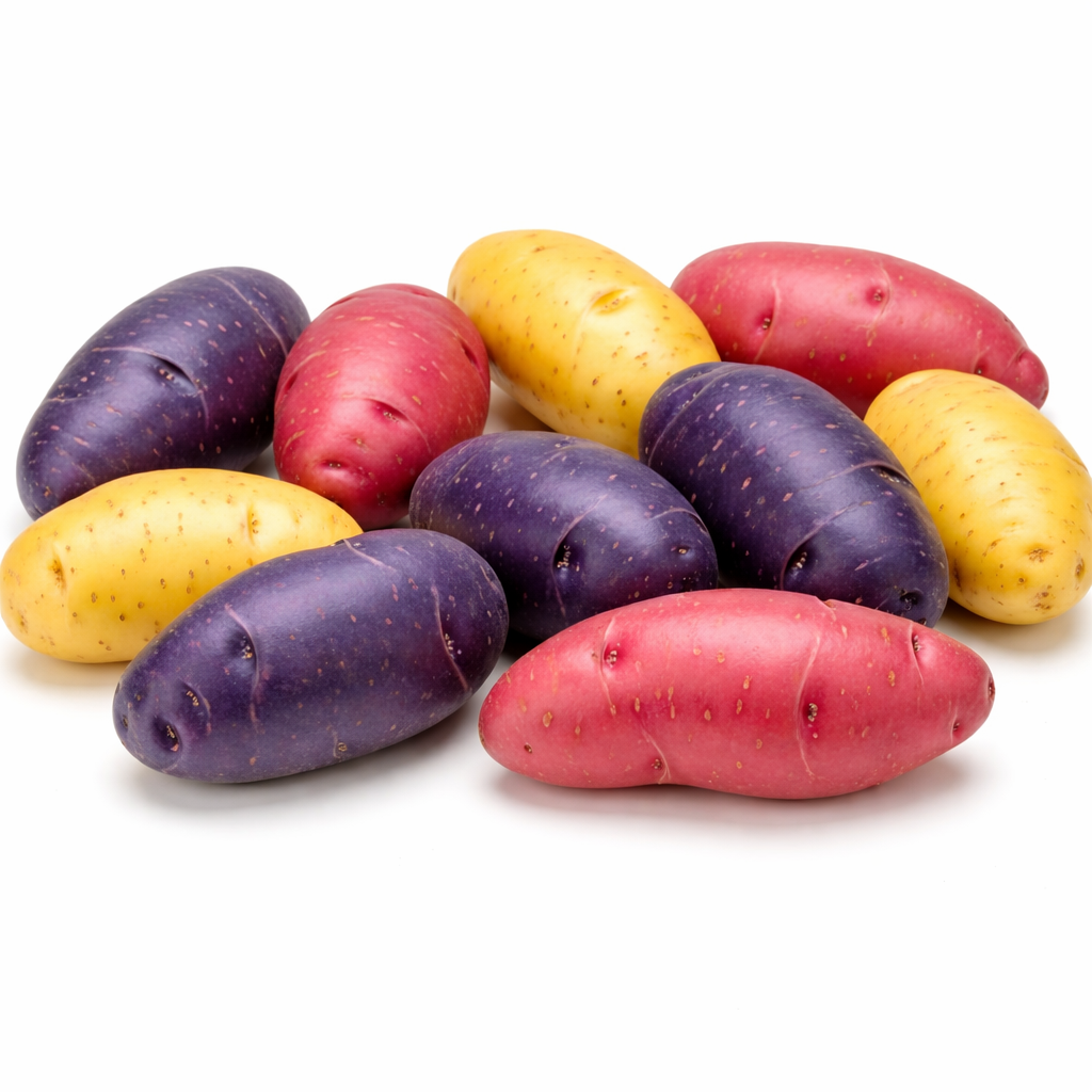 Fingerling Seed Potatoes Variety Pack | Red, Yellow & Purple (3