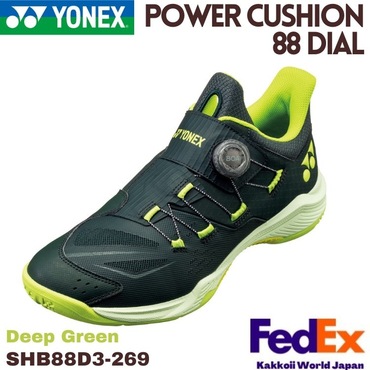 YONEX Badminton shoes POWER CUSHION 88 DIAL Deep Green SHB88D3 269