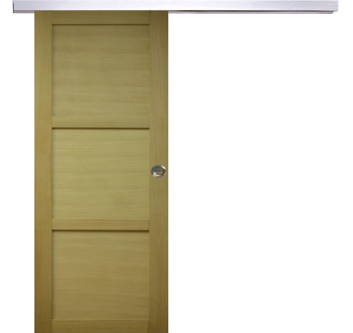 Porte coulissante bois d'ayous pour séparation de suite parentale et dressing H204 x L73 cm