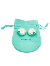 Vintage Tiffany & Co. Sterling Silver Peretti Large Bean Clip On Earrings