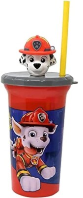 Paw Patrol Marshall Buddy Sips Tumbler with Straw and 3D Character on Lid