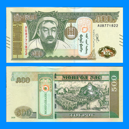 Mongolia 500-1000-5000-10000-20000 tugrik Chinggis Khaan collection set - Picture 6 of 6