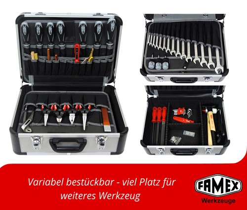 Boîte à outils professionnelle FAMEX 420-88 avec excellent kit d'outils boîte à outils qualité - Photo 5/8