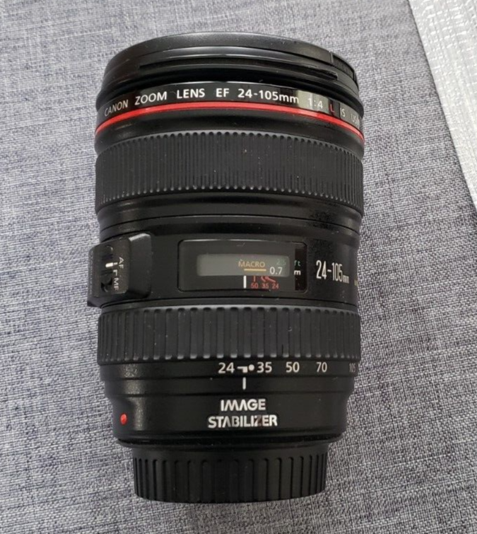 CANON EF 24-105MM 1/4L IS USM LENS - VERY LIGHTLY USED | eBay