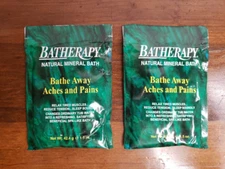 Batherapy Original Natural Mineral Bath Queen Helene Bath Salts 2 x 1.5 oz ea.