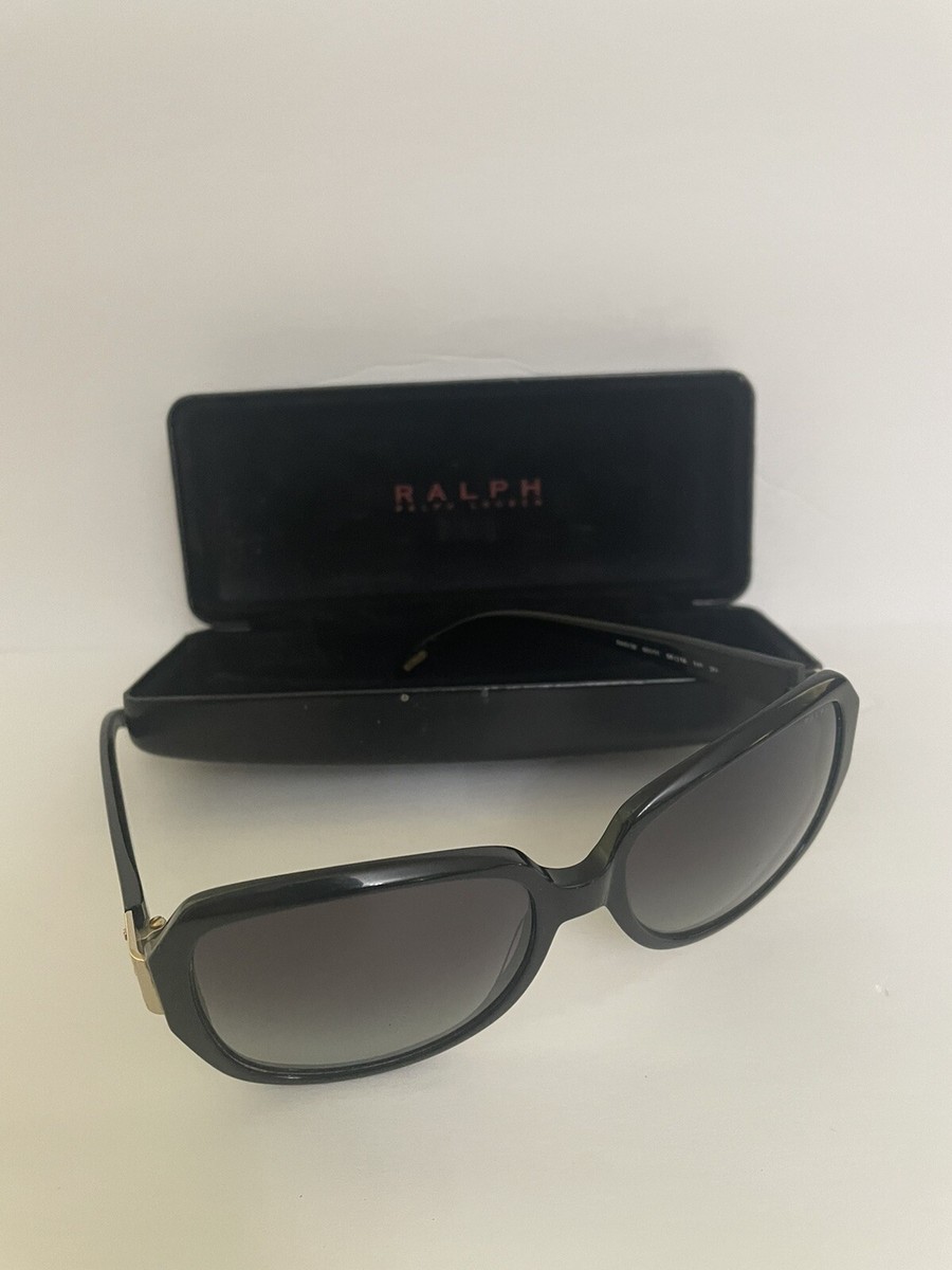 Ralph Lauren Sunglasses w Case Ralph Lauren Designer Sunglass Hard Case Blk Clamshell Lined  main image 4