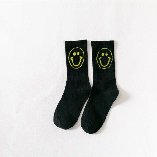 NEW Different Colour Smiley Face Socks Cotton Punk Novelty Men Women Unisex Gift - Picture 10 of 20