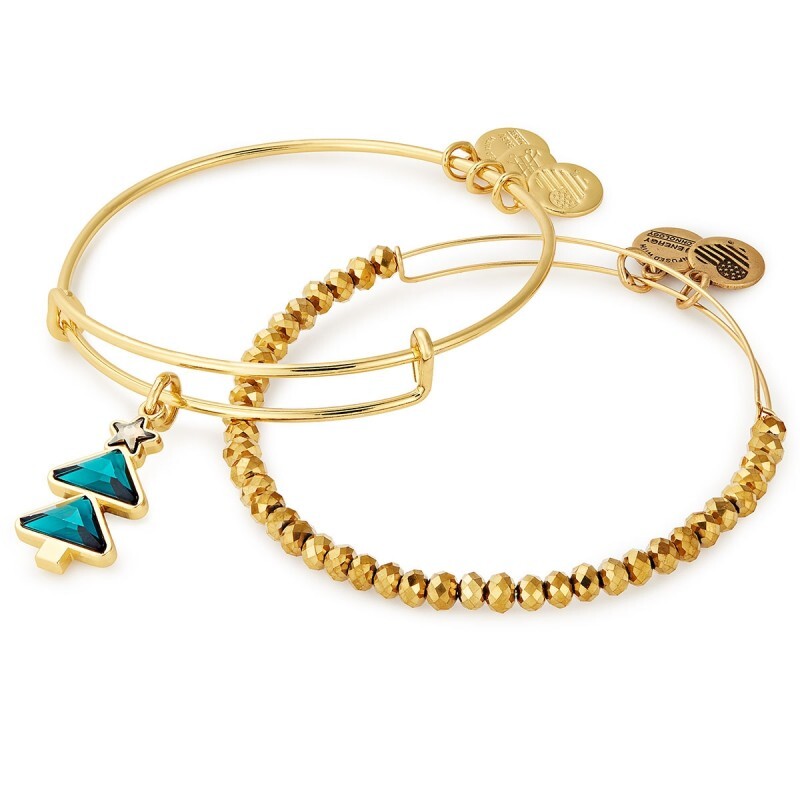Alex and Ani HOLIDAY 2018 Christmas TREE Holly SNOWFLAKE Snowman BANGLE SET  upic