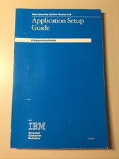 Vintage 1985 IBM Disk Operating System Version 3.10 Application Setup Guide