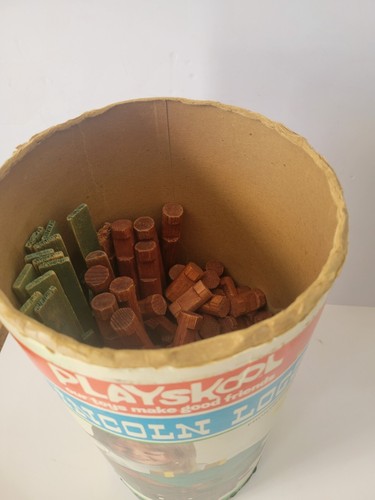 Juego de troncos Lincolin originales vintage 1977 Playskool #858 - Imagen 5 de 7
