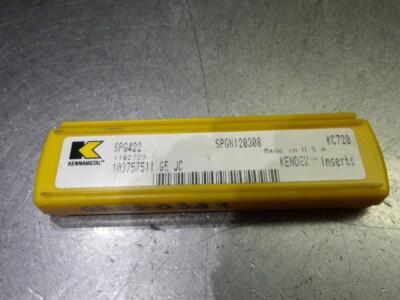 Kennametal Carbide Inserts QTY5 SPG422 / SPGN120308 KC720 (LOC3636)