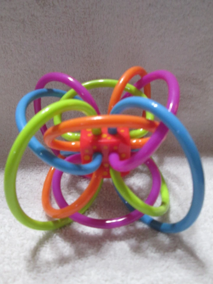 Manhattan Toy Winkel rattle sensory Teether as seen on Baby Einstein - Image 2 of 4