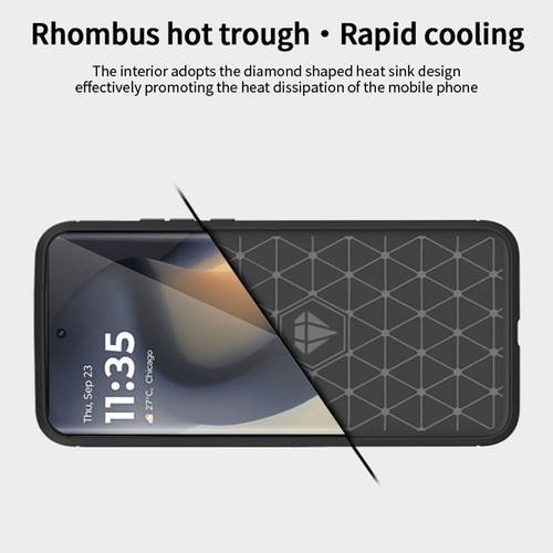 Funda de teléfono clásica de goma suave cepillada a prueba de golpes para Motorola Edge (2024) - Imagen 13 de 18