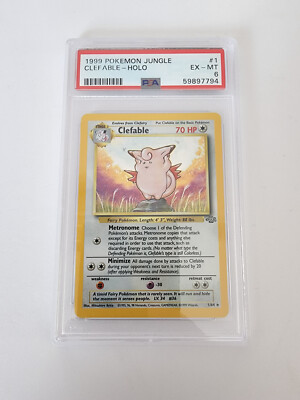 ピクシー Clefable 1/64 ホロ ポケモンカード 英語版 ジャングル 25+ Pokémon TCG Clefable Jungle 1/64 Holo Unlimited Holo Rare for