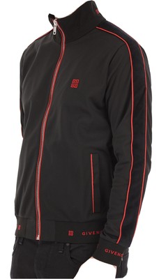 givenchy logo tape track jacket