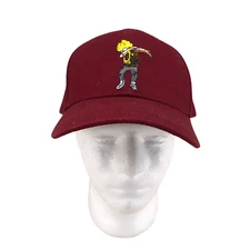 Yupoong The Classics Unisex Baseball Cap Hat Maroon Red Adjustable Embroidery