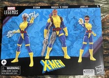 FIGURAS DE LEYENDAS DE MARVEL X-MEN 97, TORMENTA, FORJA Y JUBILEO SIN USAR, EN CAJA X-MEN 80 ANIVERSARIO