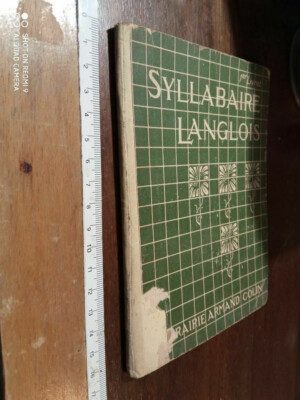 LIBRO: SYLLABAIRE LANGLOIS : METHODE DE LECTURE ET D'ECRITURE 1922 de COLLECTIF