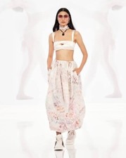 Zimmermann Dancer Gathered Midi Skirt Graffiti 00 0P