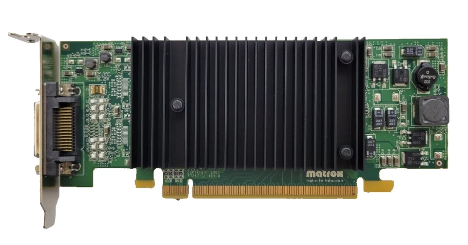 Matrox P69-MDDE128LPF P-Series Millennium P690 128Mb GDDR2 PCIe Video Card- NEW! - Image 4 of 4