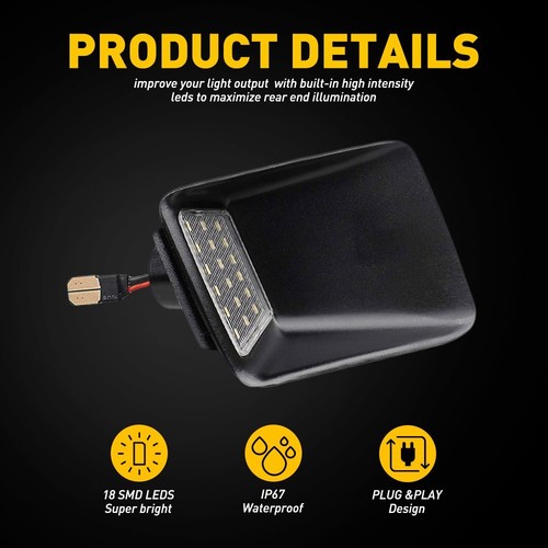 Luz LED de matrícula de parachoques trasero de 5500 k para Chevy Colorado/GMC Canyon 2004-12 - Imagen 5 de 11