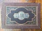 antique friendship album 40 cards pictures wafers poetry album 1879 Freiburg