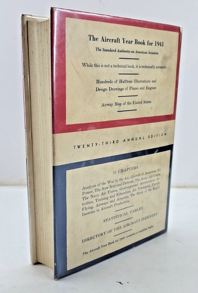 Aircraft Year Book 1941 Aeronautical Chamber of Commerce with DJ - Image 2 of 4