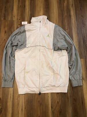 Vintage Jordan Flight Retro 5 Green Bean Jacket Stains Read Description 
