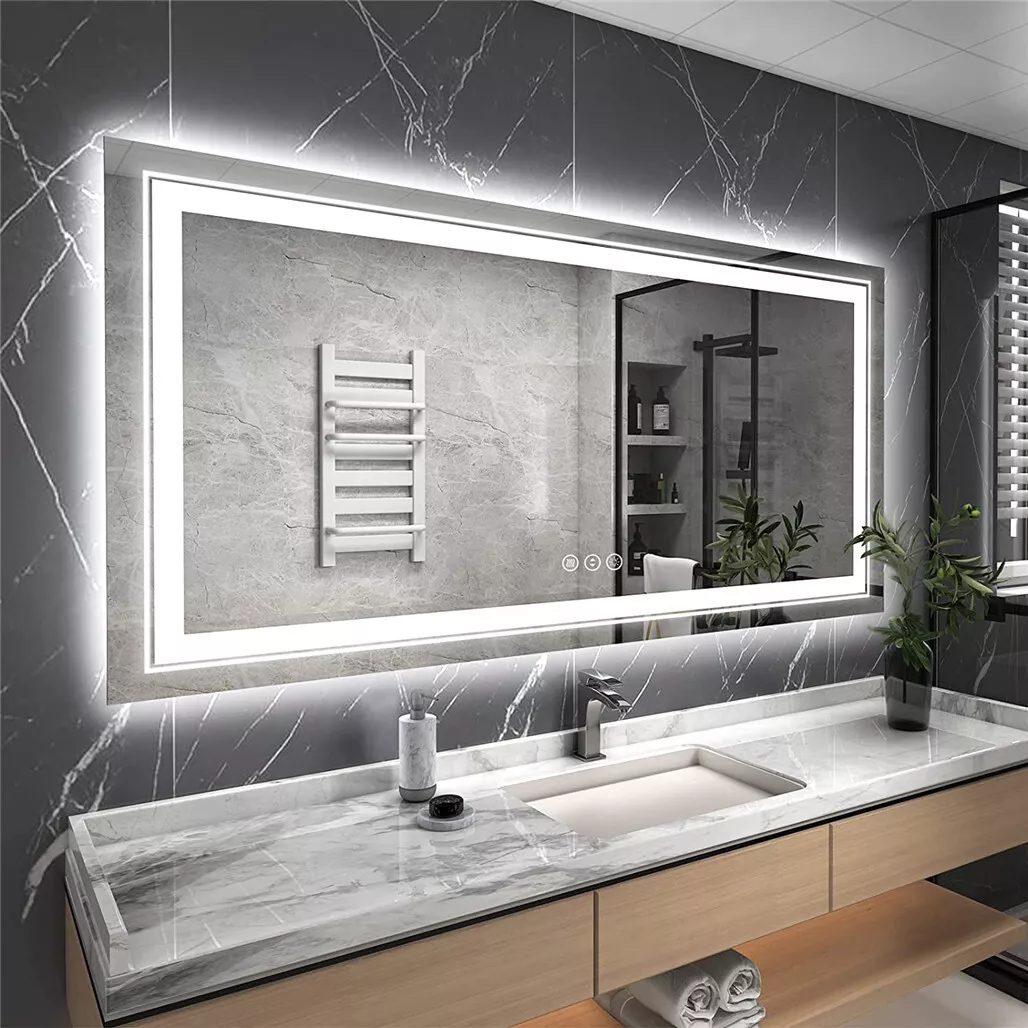 ULTRA LONG LIFE LED Bathroom Mirror Double LED Anti Fog Vanity Mirror Waterproof