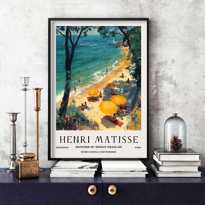 Henri Matisse Druck, Henri Matisse Ausstellungsposter, buntes Wandbild (46b)