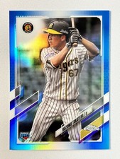 2021 TOPPS CHROME NPB NOZOMU TAKATERA BLUE REFRACTOR /150 RC #4 Hanshin Tigers