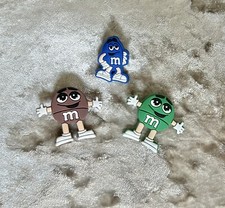M&M Brown Green Blue 3 Croc charms bundle
