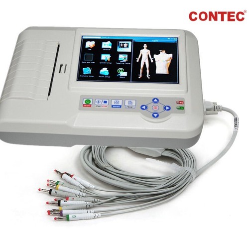 CE ECG600G Digitales 6-Kanal EKG Gerät mit 12 Ableitungen Elektrokardiograph USB - Bild 6 von 12
