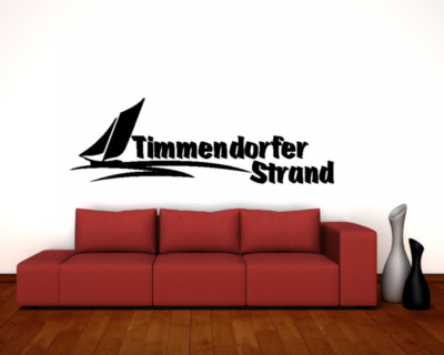 Samunshi Timmendorfer Strand Wandtattoo  25 Farben 7 Größen