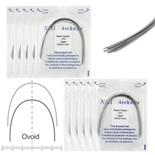 100pcs Dental Orthodontic Arch Wires Niti Rectangular Round Arcos de Ortodoncia