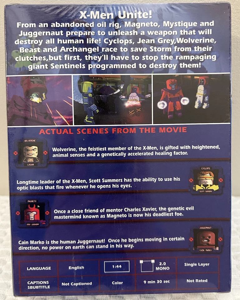 SELLADO X-Men Minimates Dark Tide Set Wolverine Magneto Cyclops Estatuillas y DVD Foto 4 de 4