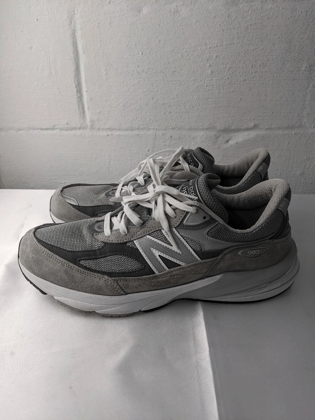 New Balance 990v5 scarpe da corsa uomo 14 D grigio sneakers basse USA