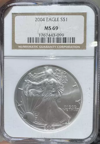 2004 American Silver Eagle NGC MS-69