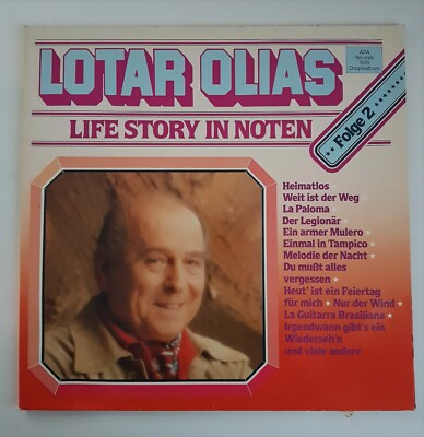 2 LPs  Lotar Olias Life Story in Noten Folge 2 ungespielt