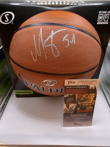 BOBAN MARJANOVIC DALLAS MAVERICKS MAVS SIGNED SPALDING BASKETBALL JSA COA AUTO - Picture 3 of 4