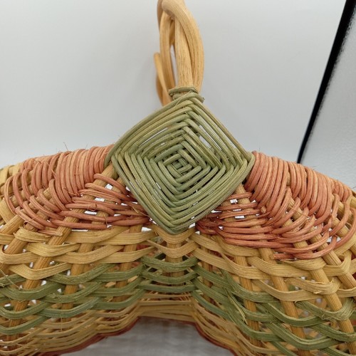 Tkany kosz do zbierania jaj - ręcznie robiony - duży styl butta - dekoracja kuchni domu wiejskiego - Zdjęcie 9 z 24