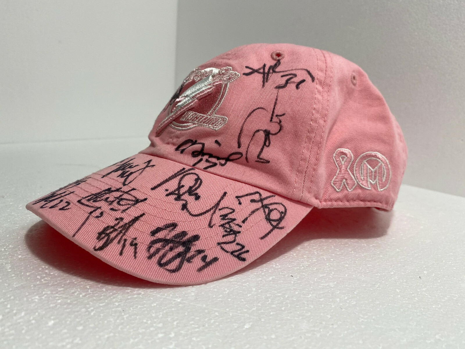 2004 Tampa Bay Lightning Stanley Cup Champ Signed Pink Hockey Fights Cancer Hat eBay
