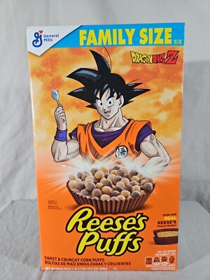 1  NEW DRAGON BALL Z x REESES PUFFS CEREAL LIMITED EDITION FRIEZA