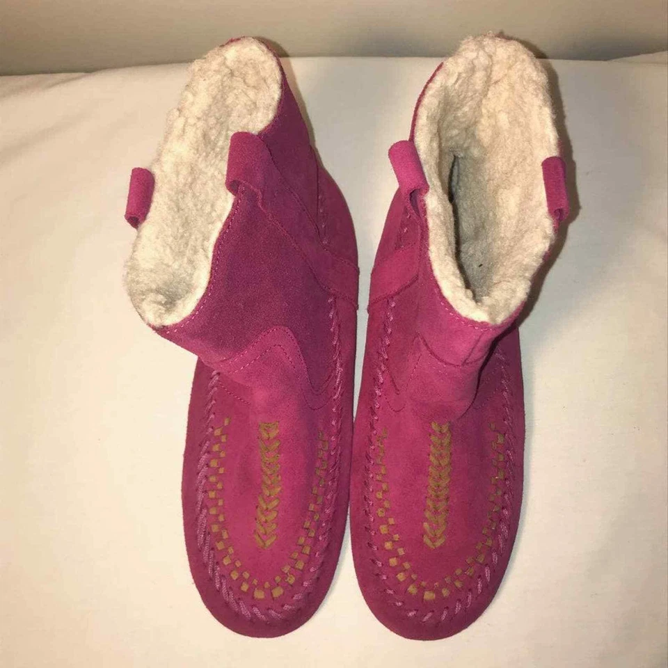 BOTINES DE GAMUZA MAGENTA LATIGO BLIZZARD - TALLA -7,5 Foto 2 de 4