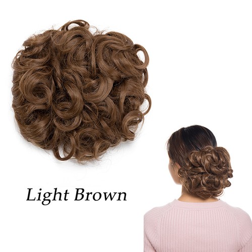 Pettini Matrimonio Chignon 100% Naturale Extension Capelli Clip in Chignon Disordinato Come Umano - Foto 17 di 28