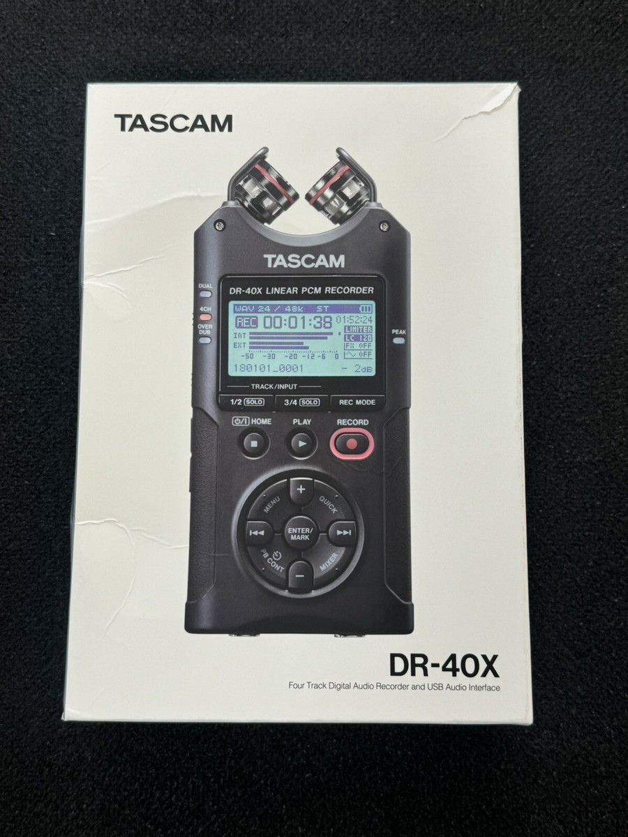 美品　TASCAM DR-40X Tascam DR-40X Stereo Handheld Digital Audio Recorder - Mile