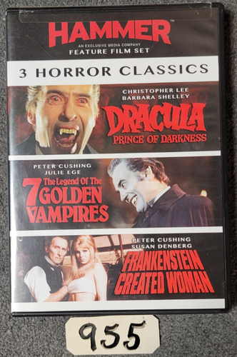 DVD Hammer 3 Horror Classics Feature Film Set - Picture 4 of 4